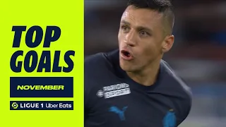 Top goals Ligue 1 Uber Eats - November (season 2022/2023)