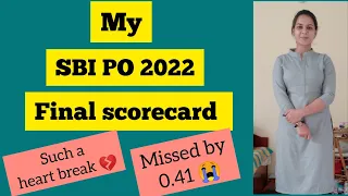 My SBI PO Final Scorecard #sbi #rbi