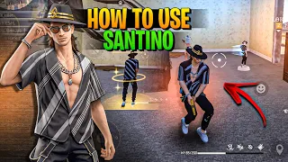 TOP 10 ( SECRET USE ) OF SANTINO 😱 || FREE FIRE BEST CHARACTER