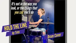 Toto - Hold the Line (Drum Cover / Drummer Cam) Played LIVE By Teen Drummer   #Shorts