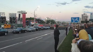 Китайско-беларусские войска. Минск 3 июля 2019 г.