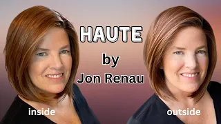 HAUTE by Jon Renau in Shaded Peach, 30A27S4, Wig Review, How To Straighten, Styling, & Color Details