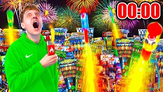 ich zünde XXL FEUERWERK um 0 UHR und das passierte...