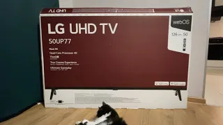 Распаковка Телевизора LG 50UP77006LB из Rozetka