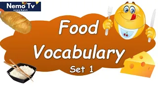 Learn Food Vocabulary set 1 | Talking Flashcards