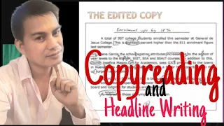 COPYREADING AND HEADLINE WRITING | Campus Journalism