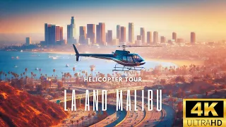 Los Angeles and Malibu area video from helicopter in 4K