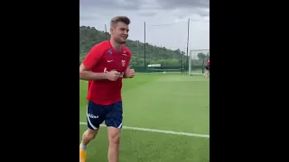 Erling Haaland Alexander Sorloth and Martin Odegaard On The Shot Train