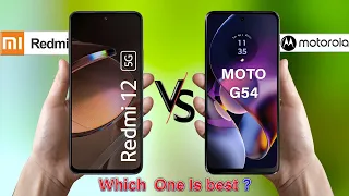 Redmi 12 5G vs Moto G54 | Full Comparison ⚡Which one is better❓