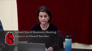 School Board Meeting - May 26, 2022