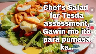 Chef's Salad Recipe,for Tesda assessment.