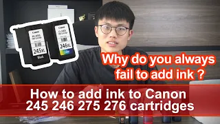 (Recommend)How to refill canon black and color ink cartridges  PG245 CL246 243 275 210 545 540 575