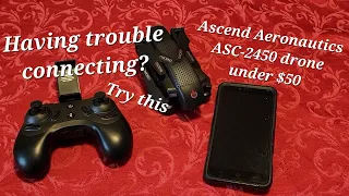 Aeronautics Ascend ASC-2450 ASC-2400 Drone under $50.00 How to connect to WiFi