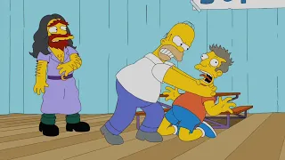 Homer Chokes Principal Skinner like Bart.🤣