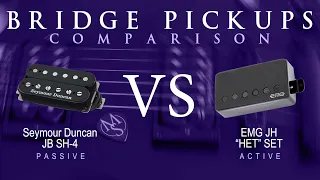 Seymour Duncan JB SH-4 vs EMG JH HET SET - Bridge Pickup Guitar Tone Comparison Demo