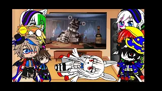 ||Security Breach React To Every Other Fnaf Animatronic In A Nutshell||