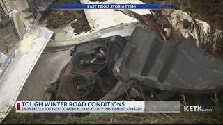 TRAFFIC ALERT: Ice causing many wrecks on I-20 between Tyler and Dallas