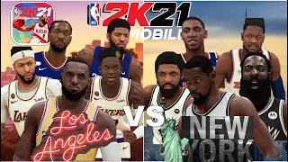 NBA 2K21 Mobile Blacktop - Clippers & Lakers vs Knicks & Nets - Los Angeles City vs New York City