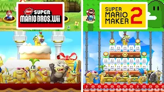 New Super Mario Bros. Wii SUPER WORLD Recreated in Super Mario Maker 2