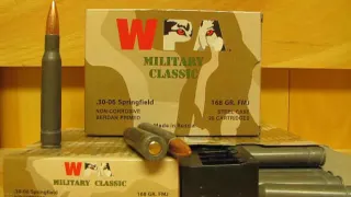 30-06 Springfield 168 grain FMJ Steel Case ammo - Wolf WPA Military Classic by Barnaul at SGAmmo.com