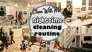 AFTER DARK CLEAN WITH ME :: SAHM NIGHTTIME CLEANING ROUTINE 2018 :: CLEANING MOTIVATION