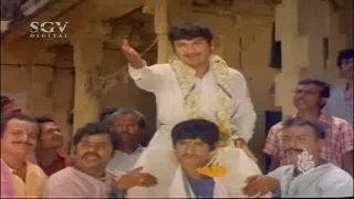 Dr Rajkumar Insults Vajramuni | Best Scene of Sampathige Saval Kannada Movie