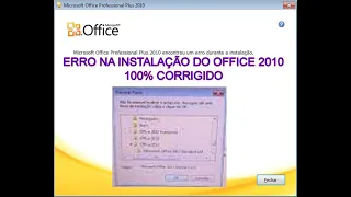 Erro na Instalaçao do Office 2010 Como Corrigir e Instalar 100% Windows 7 - 8 - 10 e 11 Libni Marlei