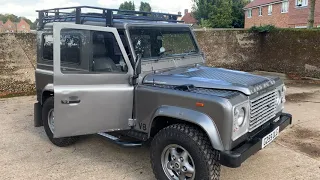 land rover 90 with tuned V8 ex wheeler dealers for sale walkaround + engine running