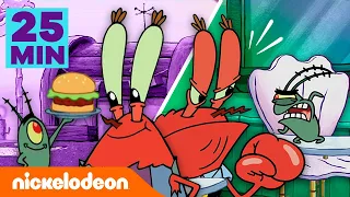 SpongeBob | Tuan Krabs & Plankton: Dari Teman Menjadi Musuh! | Nickelodeon Bahasa