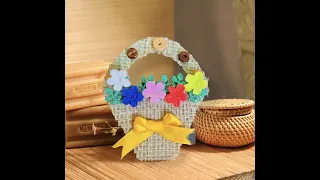 Flower craft jute basket | Jute craft ideas | Jute home decor | jute decoration idea | Gift |#shorts