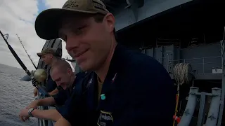 Trolling From the USS Nimitz Aircraft Carrier