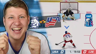ČESKO:USA! Kdo bude hrát o medaile? [NHL 23]