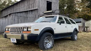 1986 AMC Eagle Wagon walk around, tour and startup - Vintage 80s FOUR WHEEL DRIVE station wagon!