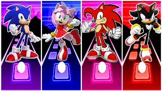 Sonic Prime 🆚 Sonic Amy Rose 🆚 Sonic Knuckles 🆚 Sonic Shadow ☺️ Sonic Team tiles hop EDM Rush