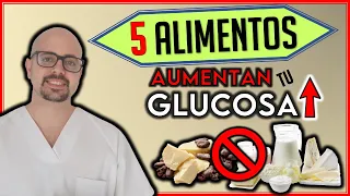 5 ALIMENTOS PROHIBIDOS que debes EVITAR si tienes DIABETES || ¡¡SUBEN tu GLUCOSA!!