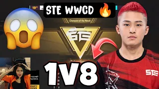 STE TOP 1V8 WITH SHOTGUN EVRYONE SHOCKED 🔥 Kaash Reaction On Top 1v8 😱