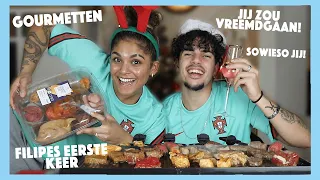 WIE ZOU EERDER VREEMDGAAN? EN WILLEN WIJ TROUWEN? | GOURMET MUKBANG | Kelly Buth