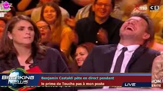 Benjamin Castaldi pète en direct pendant  le prime de Touche pas à mon poste