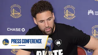 Klay Thompson Recaps Warriors Win vs. Rockets | April 4, 2024