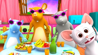 Three Blind Mice | Kindergarten Nursery Rhymes & Songs for Kids