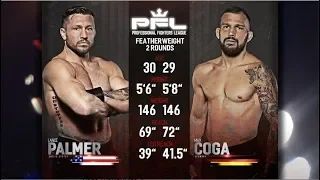 Lance Palmer vs Max Coga Full Fight | 2018 PFL Playoffs PFL 8