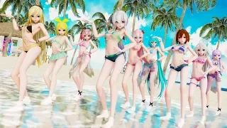 【MMD】Lisa (BLACKPINK) - Swalla (Dance cover)【9 Vocaloids】[4K]