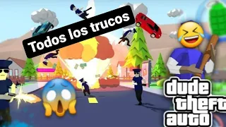 Todos los trucos de dude theft wars en español | Dude theft wars en español