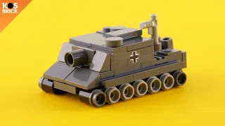 Lego Sturmtiger WW2 German Tank Mini Vehicles (Tutorial)