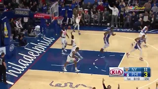 Ben Simmons hits his first career 3 pointer