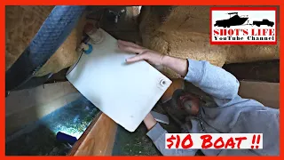 $10 Boat - Installing the Fresh Water Tank and Pump! | EPS 38 | Shots Life