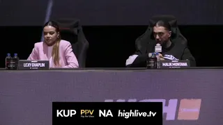 LEXY wyjaśnia Malika Montanę na konferencji HIGH LEAGUE