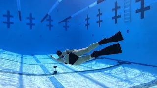 Learning How To Swim With Fins In The Swimming Pool 13 Feet | Morning Dive Experience