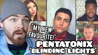 First Time Hearing PENTATONIX "Blinding Lights" | The Weeknd Cover | Reaction