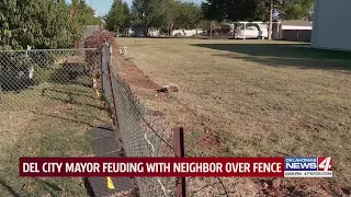 Dispute in Del City: Mayor feuding with neighbor over fence